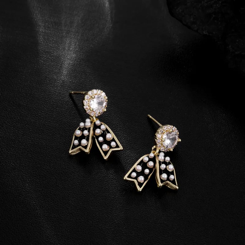 MISS XIA JWY S925 Silver Stud Earrings Women's-5