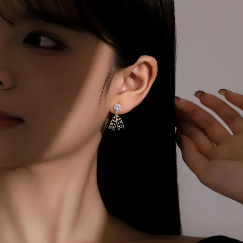 MISS XIA JWY S925 Silver Stud Earrings Women's-2