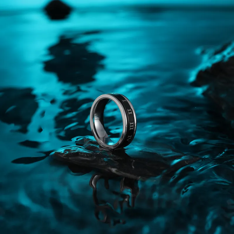 MISS XIA JWY Titanium Steel Rings Unisex-2