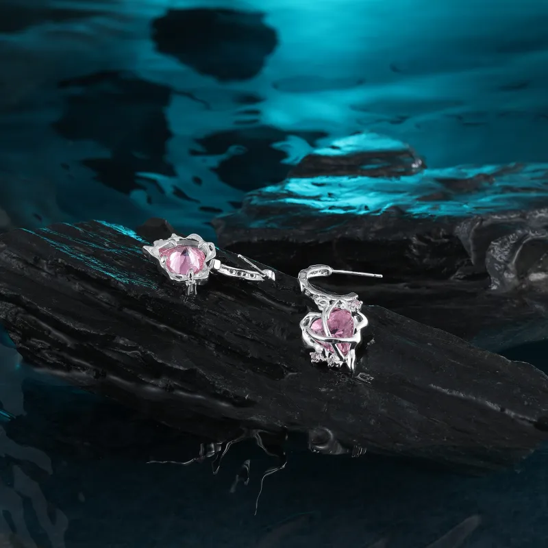 MISS XIA JWY S925 Silver Earrings Women's-5