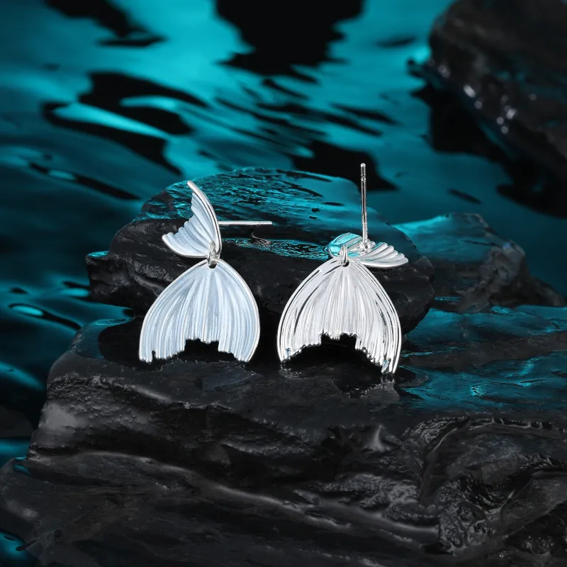 MISS XIA JWY S925 Silver Stud Earrings Women's-3