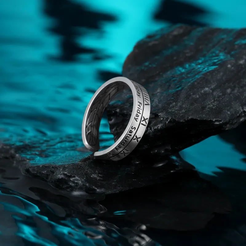 MISS XIA JWY Titanium Steel Rings Unisex-5