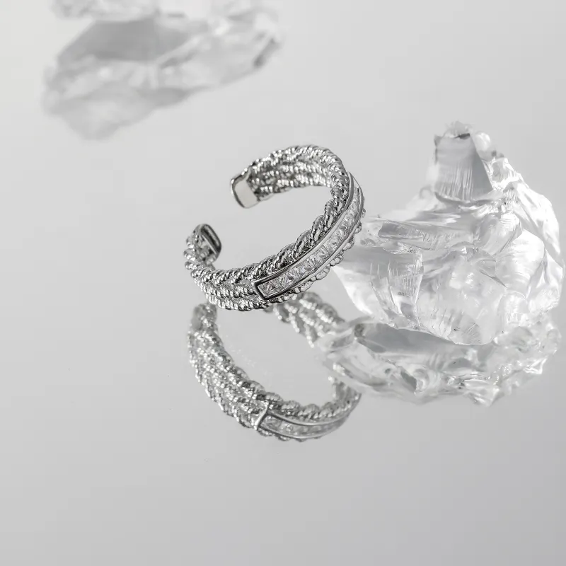 MISS XIA JWY High Quality Copper Silver Plated Rings Women's-3