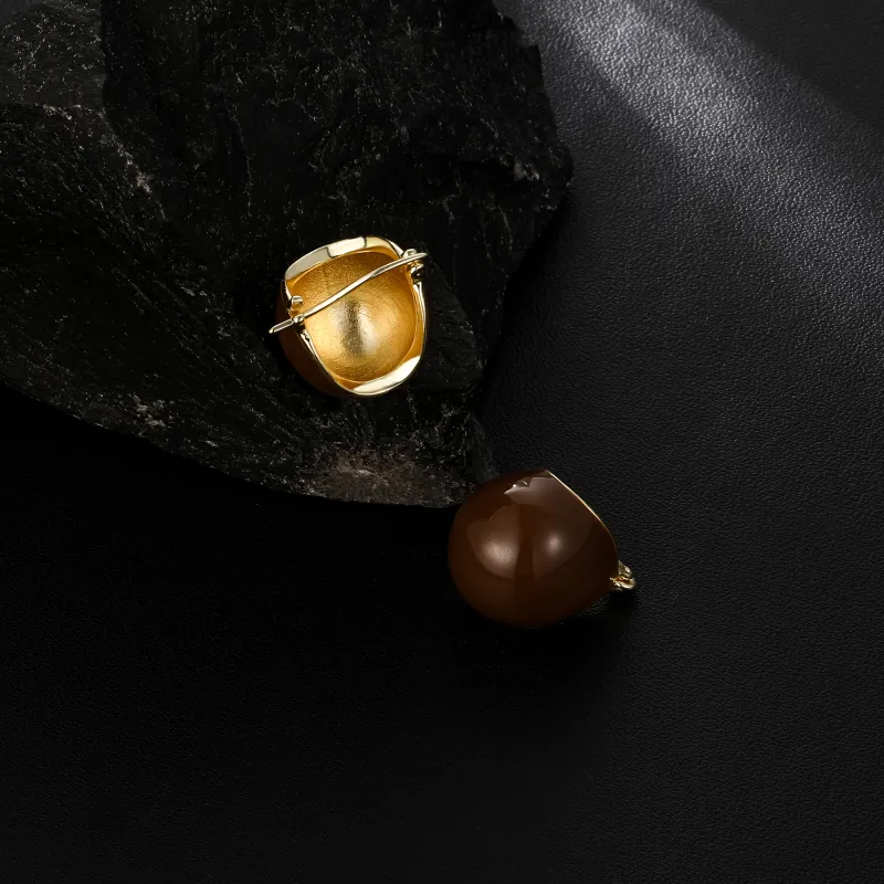 MISS XIA JWY S925 Silver Stud Earrings Women's-5