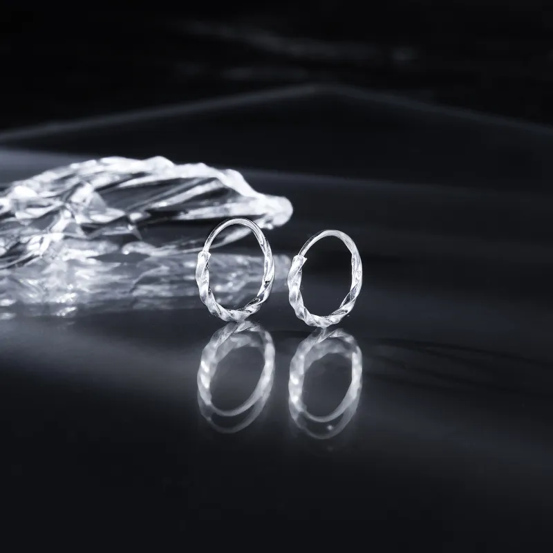 MISS XIA JWY S925 Silver Stud Earrings Women's-6
