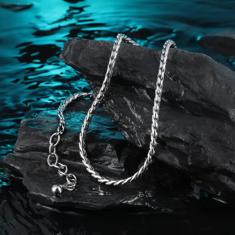 MISS XIA JWY Titanium Steel Necklaces Unisex-5