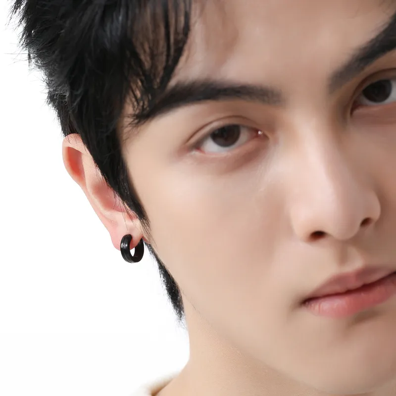 MISS XIA JWY Titanium Steel Clip On Earrings Unisex-17