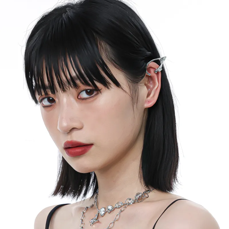 MISS XIA JWY Copper Silver Plated Clip On Earrings Women's-3