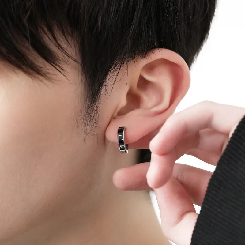 MISS XIA JWY Titanium Steel Earrings Men's-2