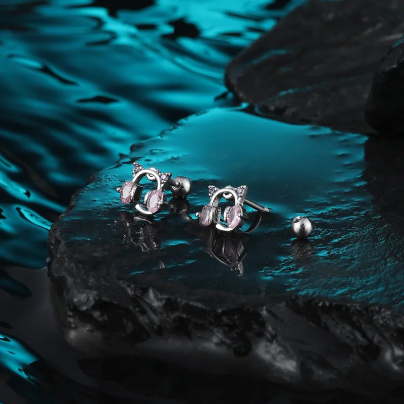 MISS XIA JWY Titanium Steel Stud Earrings Women's-6
