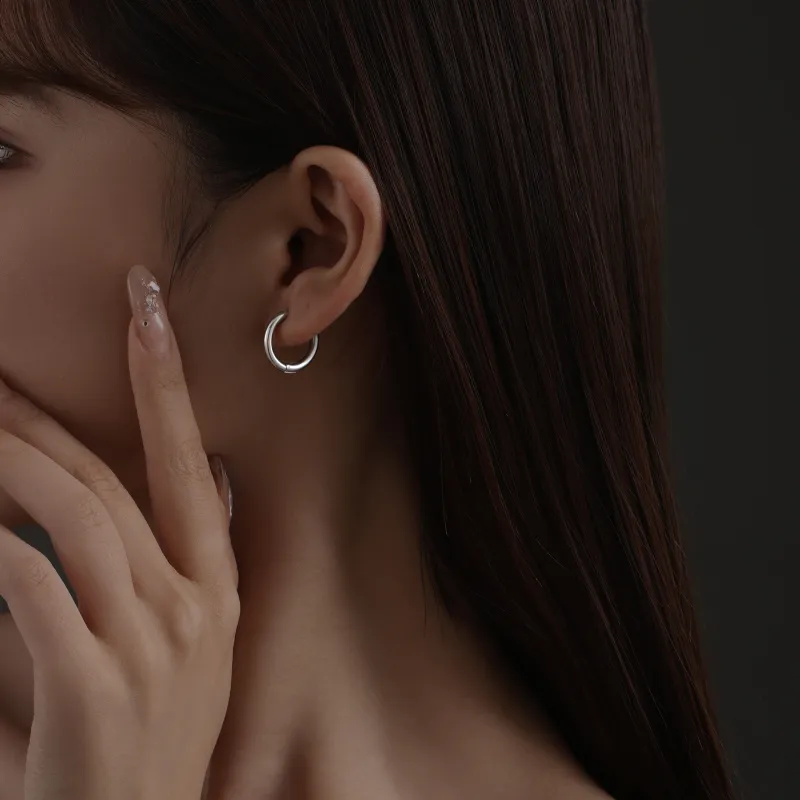 MISS XIA JWY Titanium Steel Clip On Earrings Unisex-5