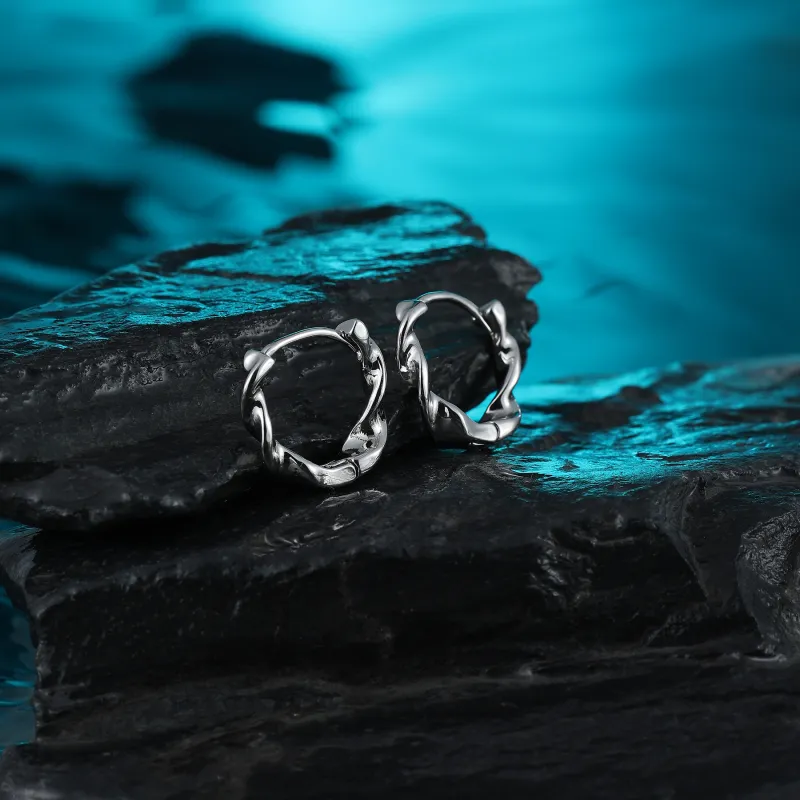 MISS XIA JWY S925 Silver Stud Earrings Women's-5
