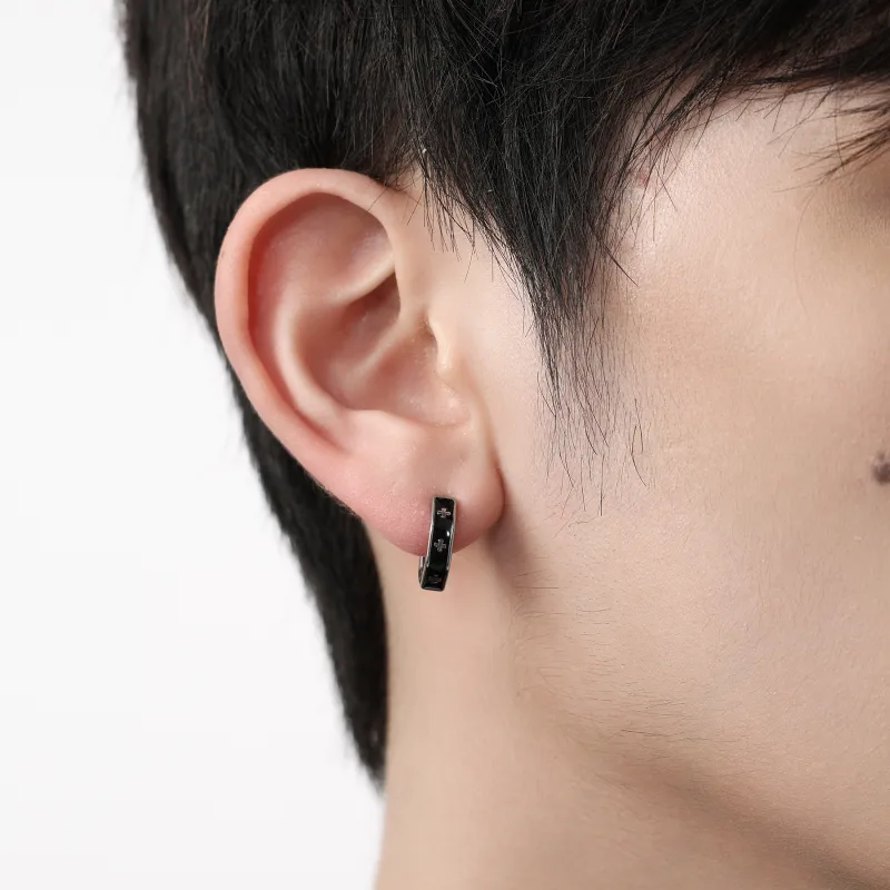 MISS XIA JWY Titanium Steel Earrings Men's-1