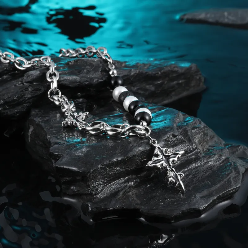 MISS XIA JWY Titanium Steel Necklaces Unisex-4