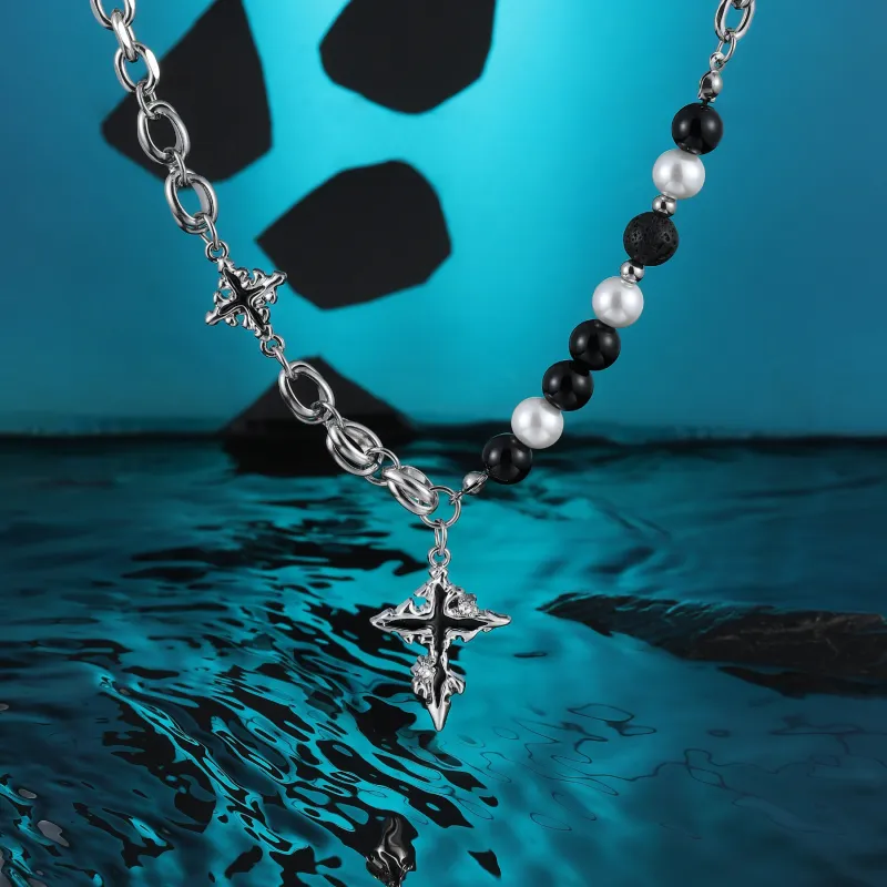 MISS XIA JWY Titanium Steel Necklaces Unisex-1