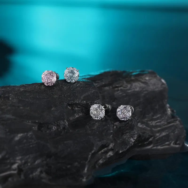 MISS XIA JWY Titanium Steel Stud Earrings Women's-2