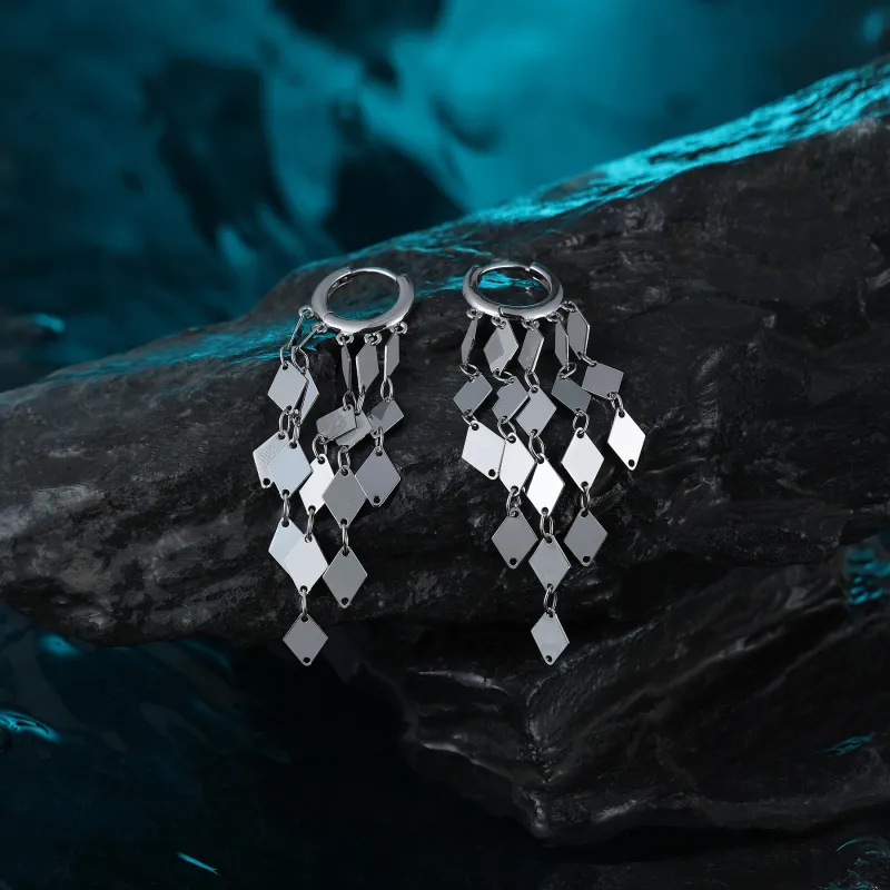 MISS XIA JWY S925 Silver Stud Earrings Women's-5