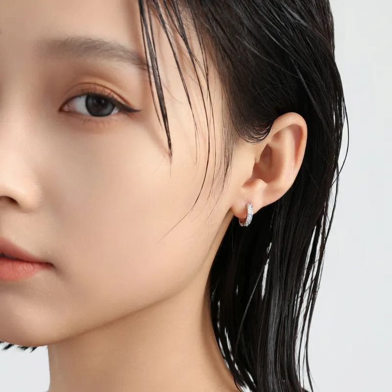 MISS XIA JWY S925 Silver Stud Earrings Unisex-3