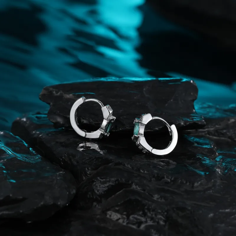 MISS XIA JWY S925 Silver Stud Earrings Unisex-3