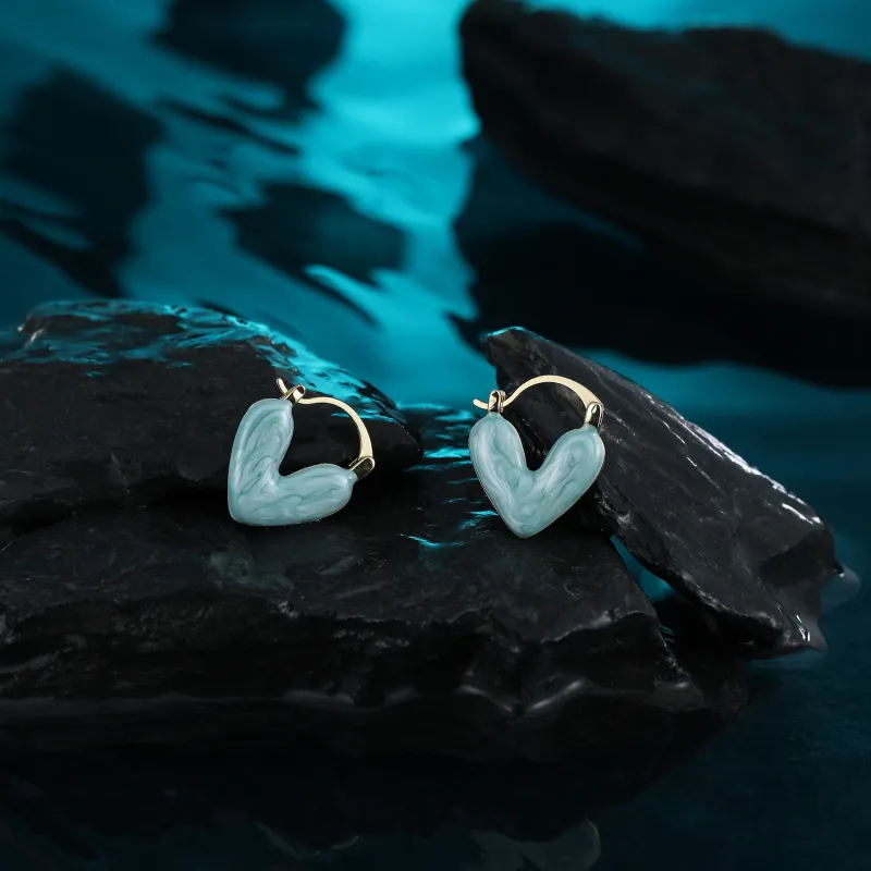 MISS XIA JWY S925 Silver Stud Earrings Women's-4