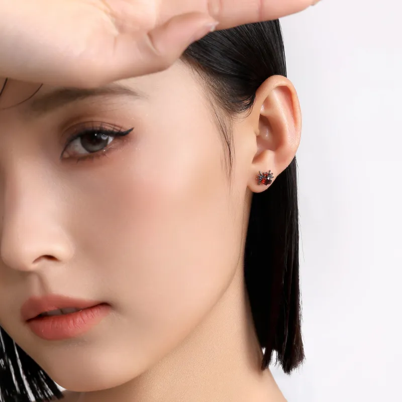 MISS XIA JWY Titanium Steel Stud Earrings Women's-3