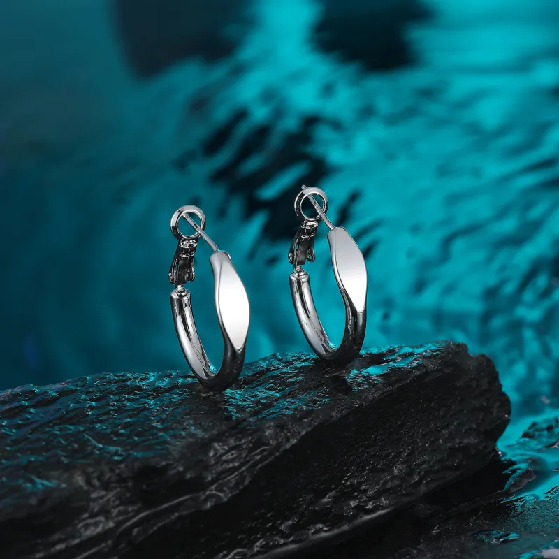 MISS XIA JWY Silver Plated Copper Earrings Women's-3