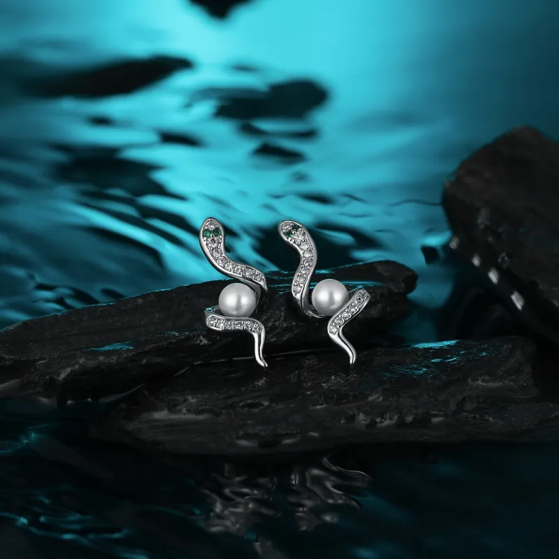 MISS XIA JWY S925 Silver Stud Stud Earrings Unisex-3