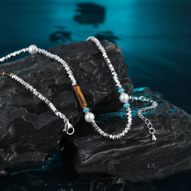 MISS XIA JWY Copper Silver Plated Necklaces Unisex-1