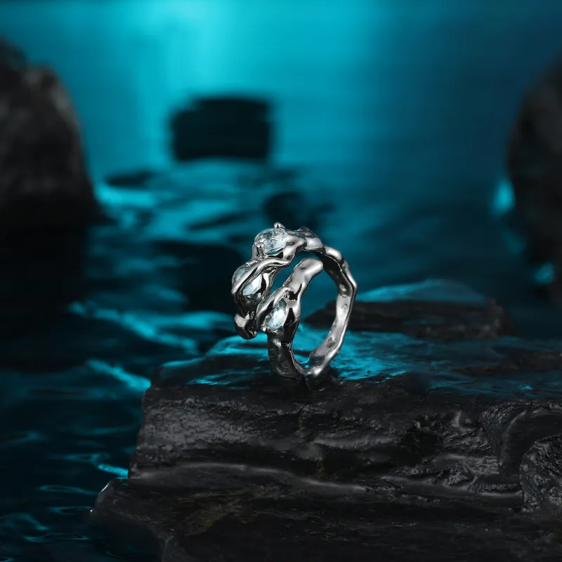 MISS XIA JWY Copper Silver Plated Rings Unisex-3