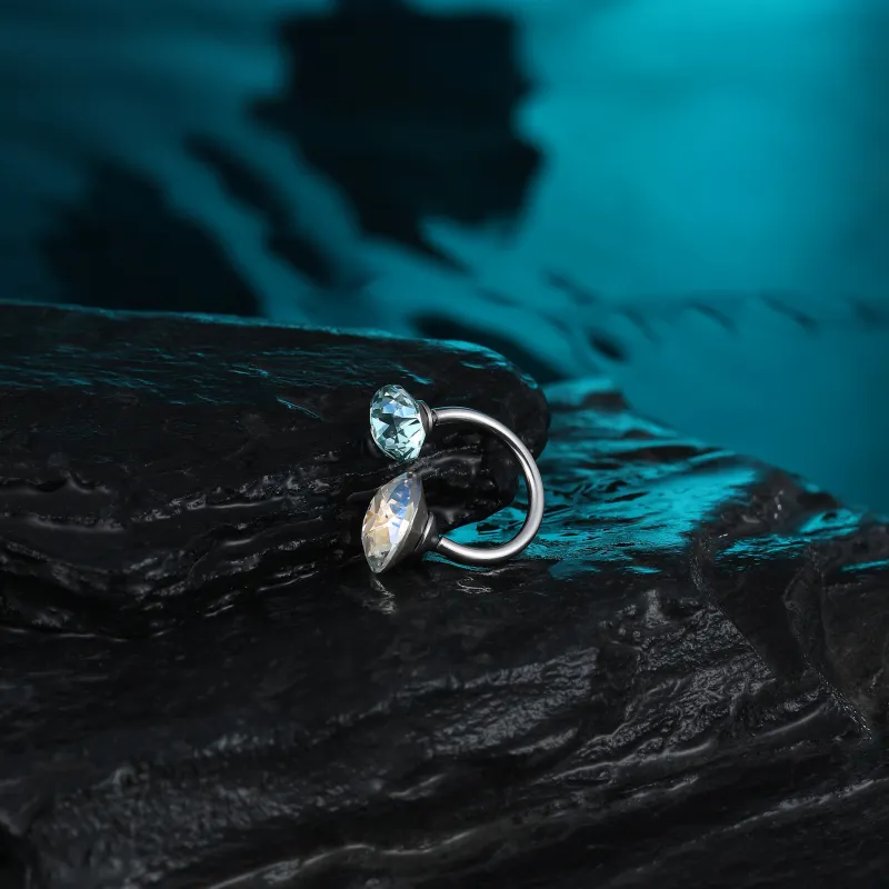 MISS XIA JWY Titanium Steel Stud Earrings Women's-3