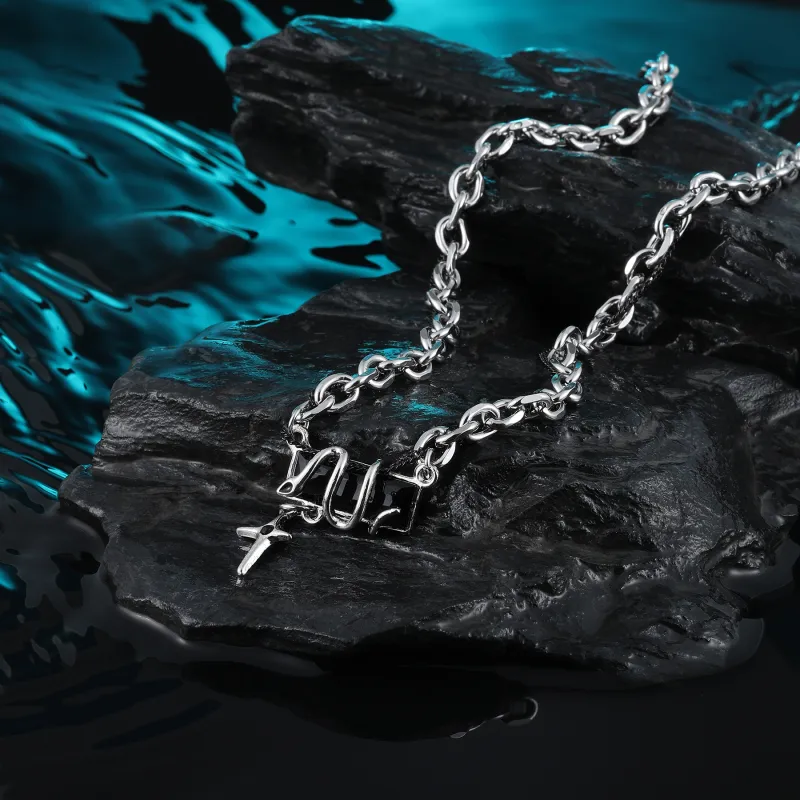 MISS XIA JWY Titanium Steel Necklaces Unisex-4