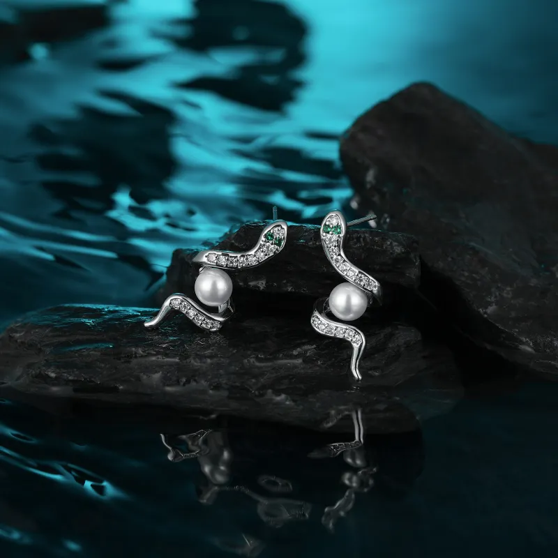 MISS XIA JWY S925 Silver Stud Stud Earrings Unisex-2