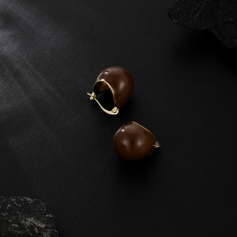 MISS XIA JWY S925 Silver Stud Earrings Women's-4