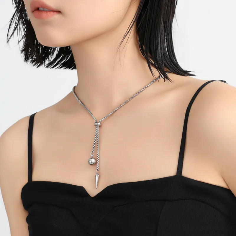 MISS XIA JWY Titanium Steel Necklaces Unisex-2