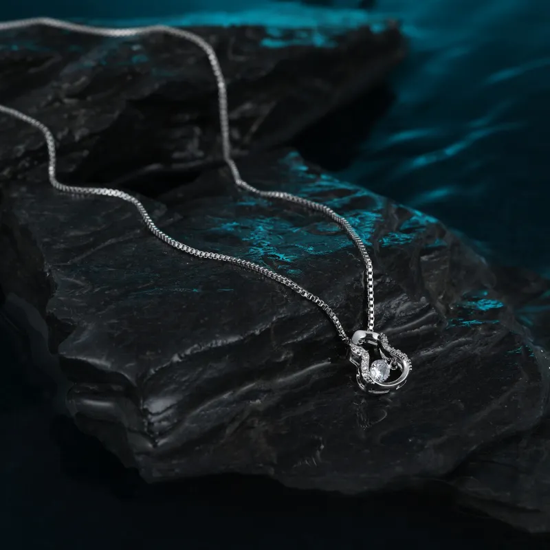 MISS XIA JWY Copper Silver Plated Necklaces Women's-4