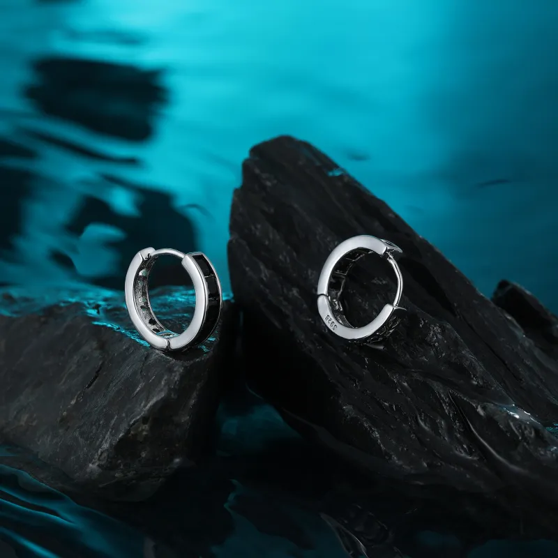 MISS XIA JWY S925 Silver Stud Earrings Unisex-2