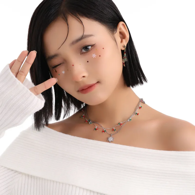 MISS XIA JWY Copper Silver Plated Necklaces Women's-2
