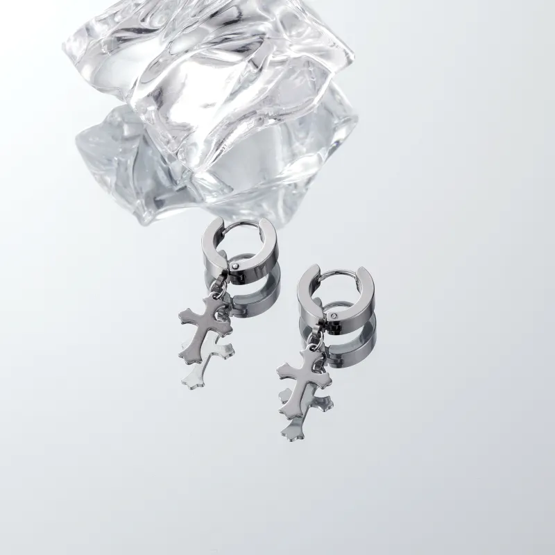 MISS XIA JWY Titanium Steel Earrings Unisex-4