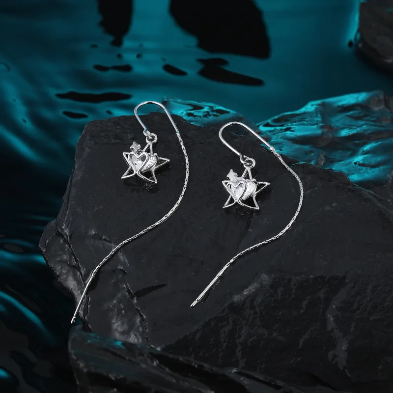 MISS XIA JWY Zircon Drop Earrings Women's-2