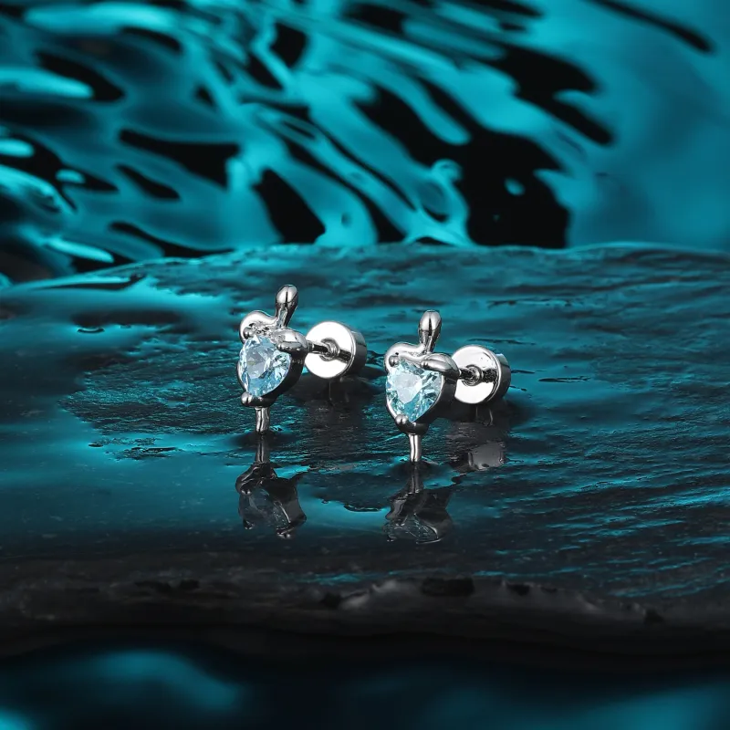 MISS XIA JWY Titanium Steel Stud Earrings Unisex-1