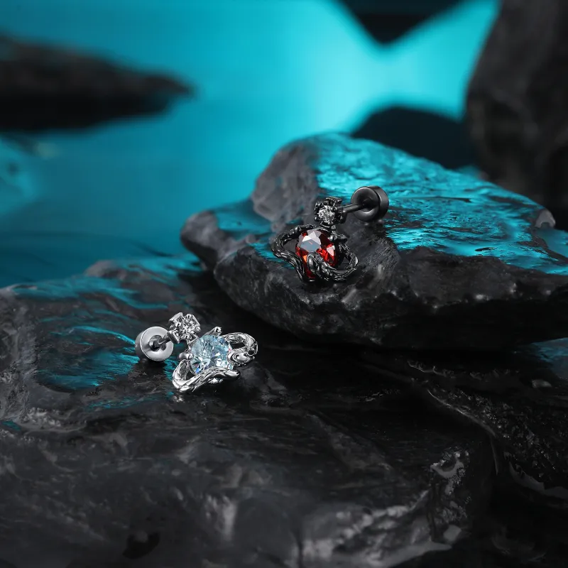 MISS XIA JWY Titanium Steel Stud Earrings Unisex-2