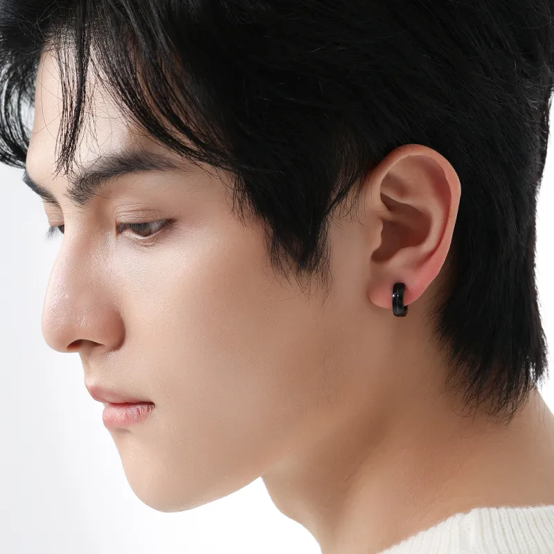 MISS XIA JWY Titanium Steel Clip On Earrings Unisex-7
