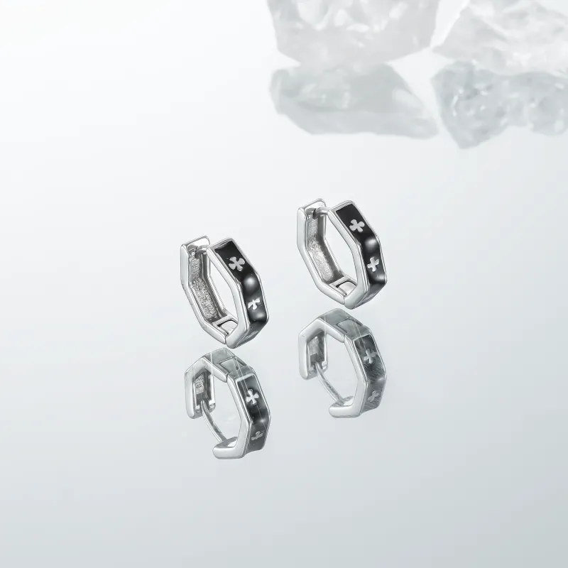 MISS XIA JWY Titanium Steel Earrings Men's-5