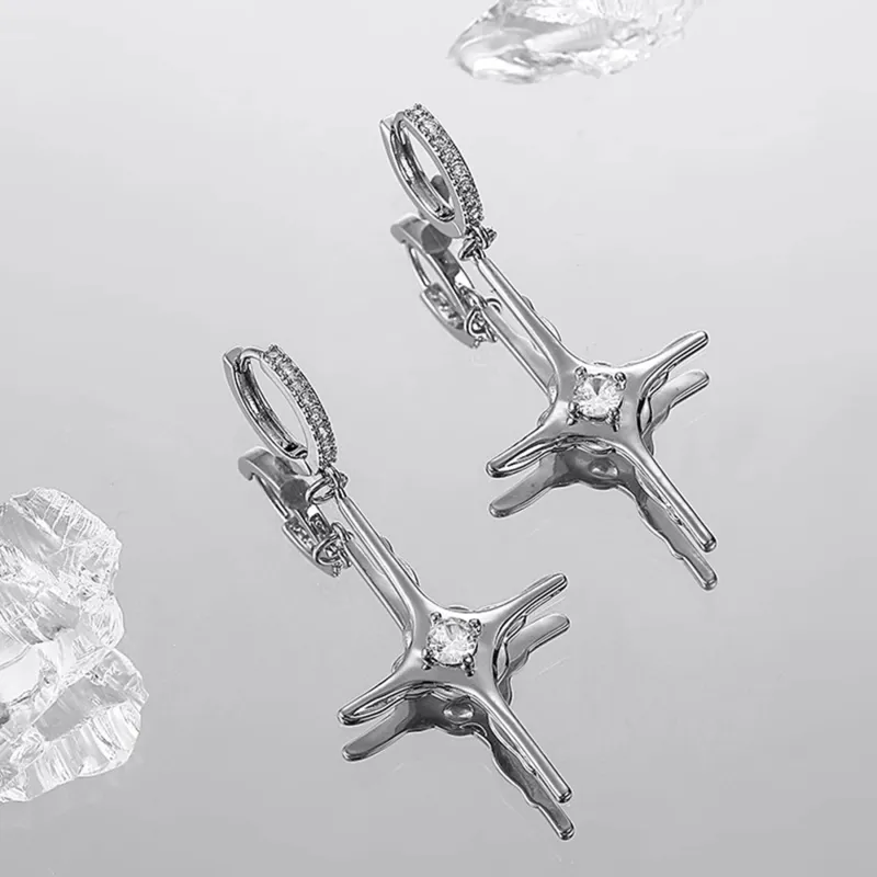 MISS XIA JWY S925 Silver Stud Earrings Unisex-6