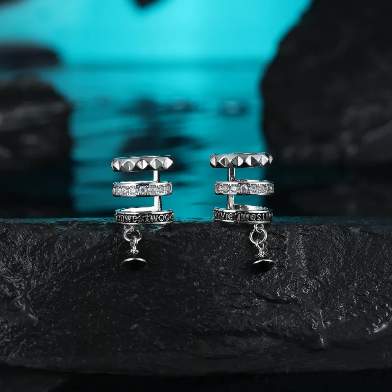 MISS XIA JWY High Quality Copper Silver Plated Clip On Earrings Unisex-6