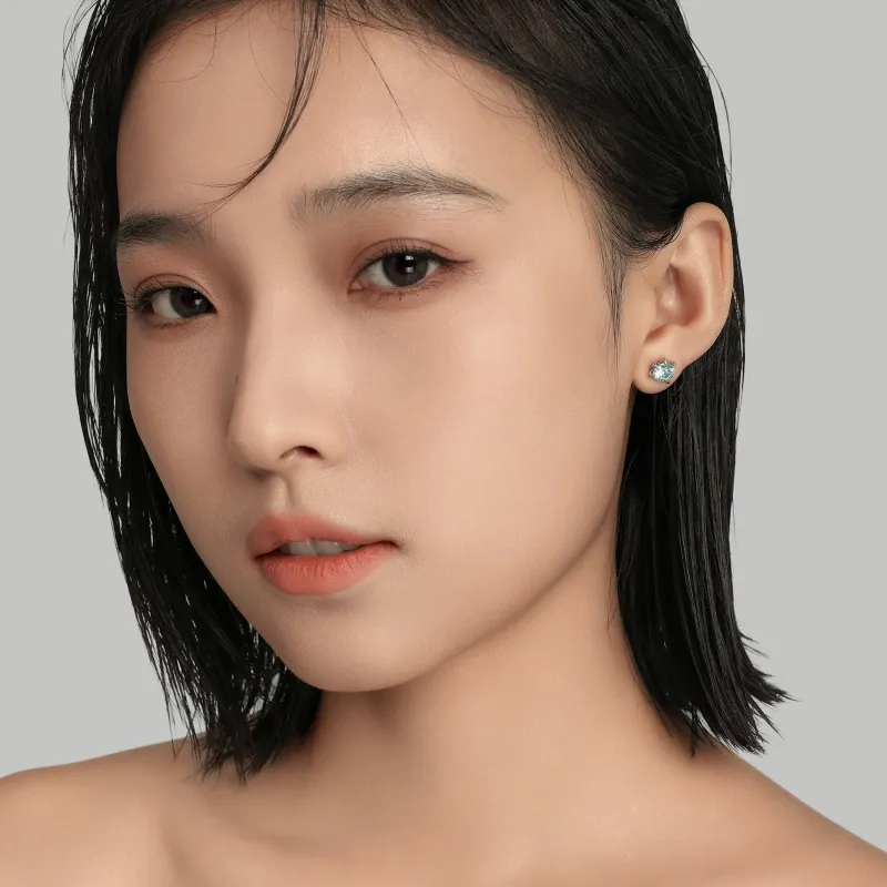 MISS XIA JWY Titanium Steel Stud Earrings Unisex-1