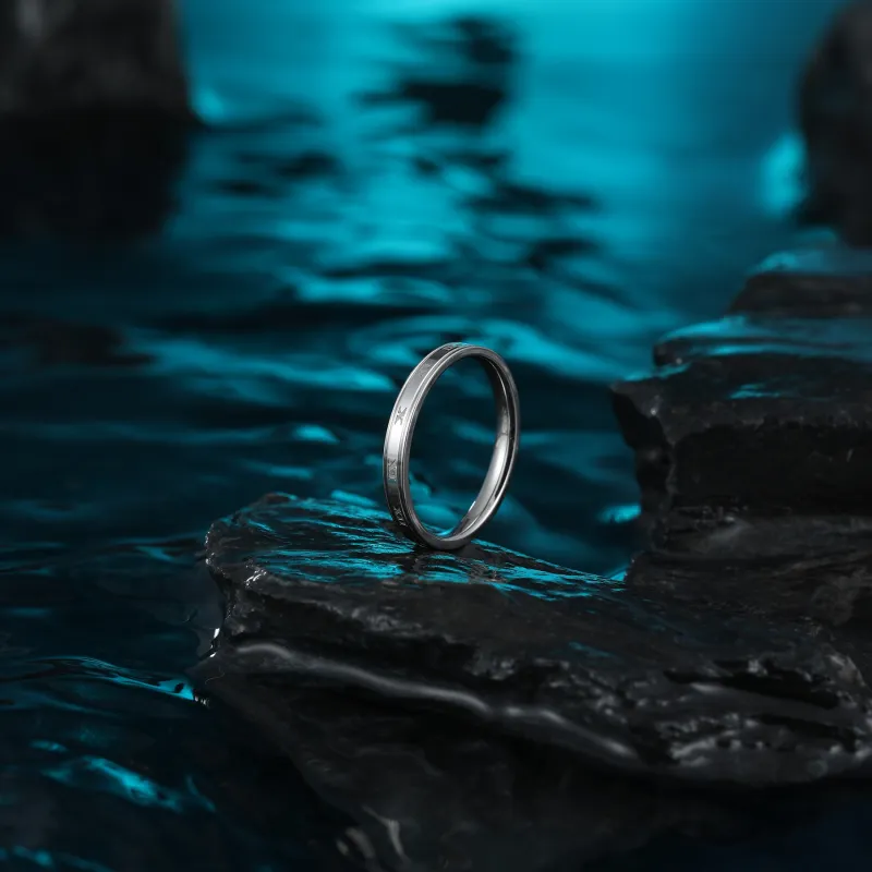 MISS XIA JWY Titanium Steel Rings Unisex-2