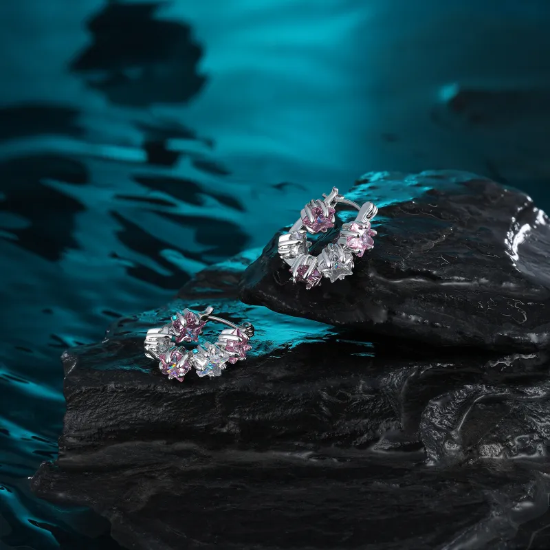 MISS XIA JWY S925 Silver Earrings Women's-5