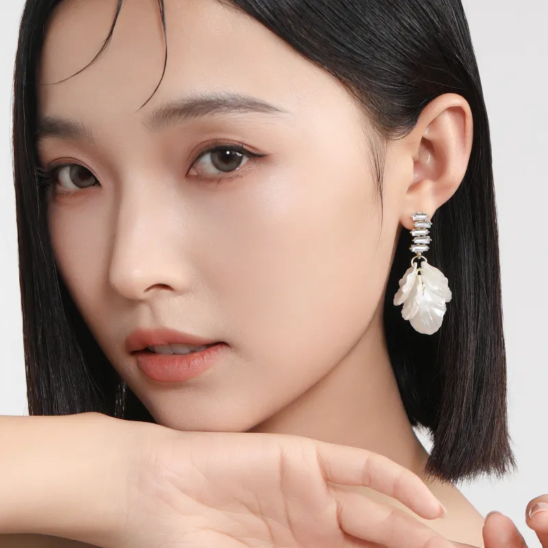 MISS XIA JWY S925 Silver Stud Earrings Women's-2
