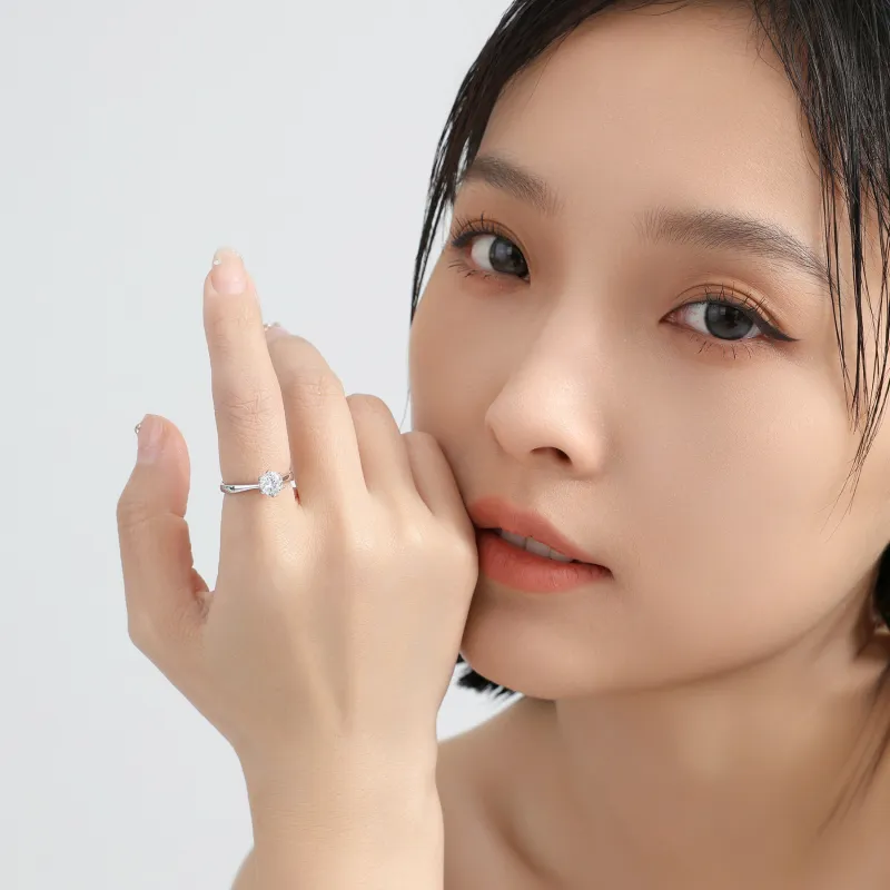 MISS XIA JWY Silver-Plated Copper Rings Women's-1